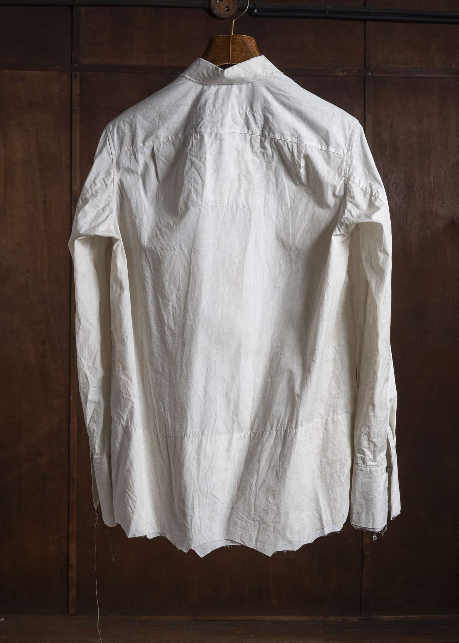 ZIGGY CHEN INTERLUDE 2-Button Raw-Edge Shirt