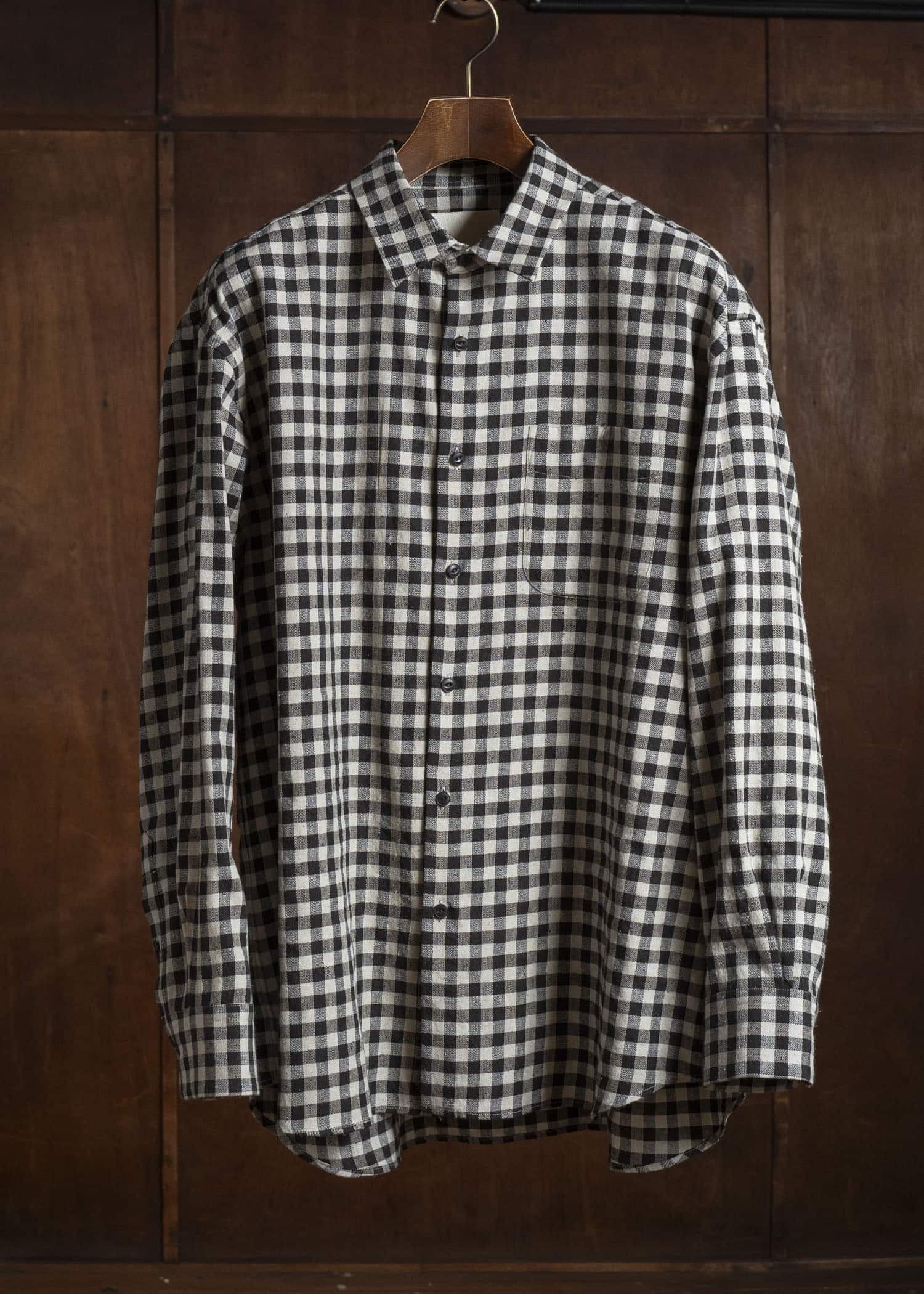 YOKO SAKAMOTO YS-26SS-55-GINGHAM Regular Collar Shirt GINGHAM