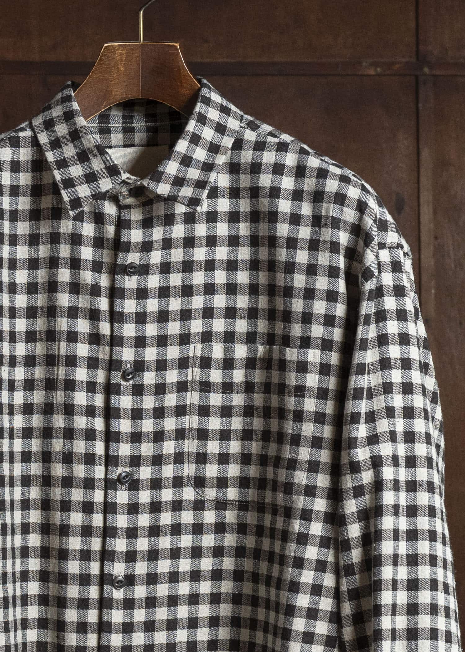 YOKO SAKAMOTO YS-26SS-55-GINGHAM Regular Collar Shirt GINGHAM