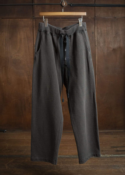 KLASICA 25F-TRS-I35 STAIR Fly Front Easy Sweat Pants DARK OLIVE