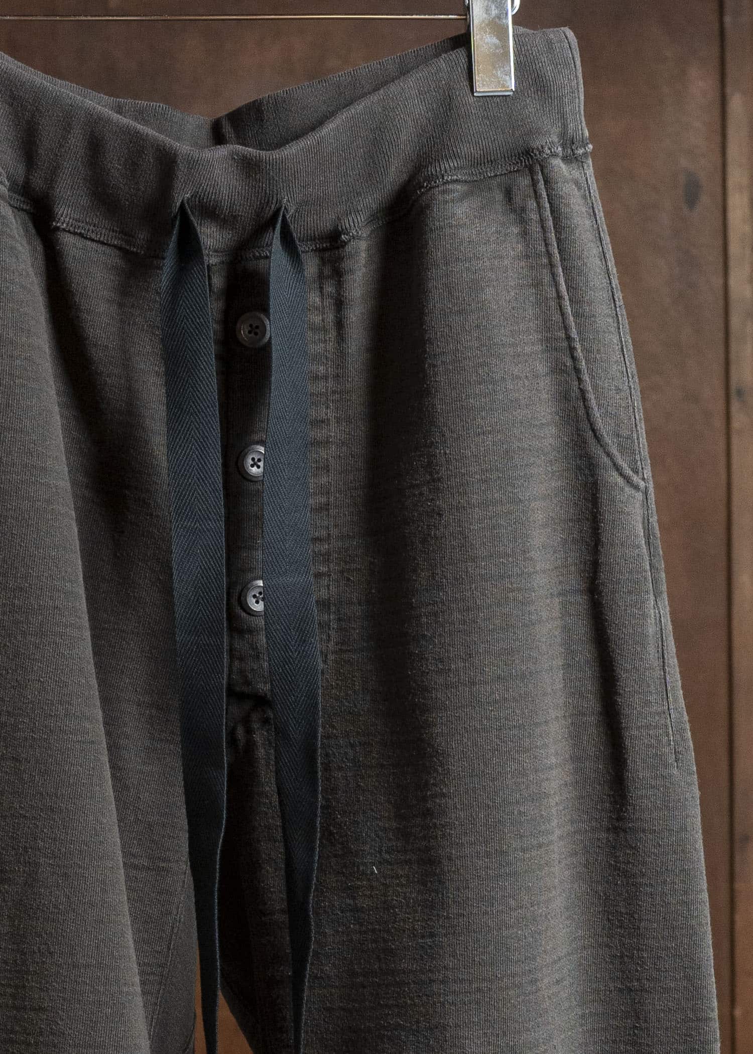 KLASICA 25F-TRS-I35 STAIR Fly Front Easy Sweat Pants DARK OLIVE