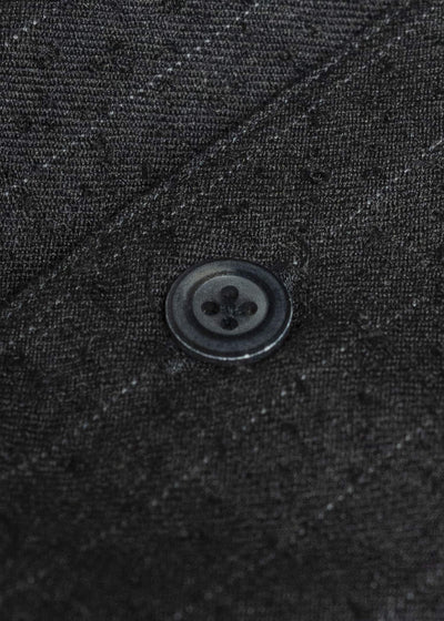 KLASICA SH-047-L-fn Extra Wide Outer Shirts IRON BROWN STRIPES