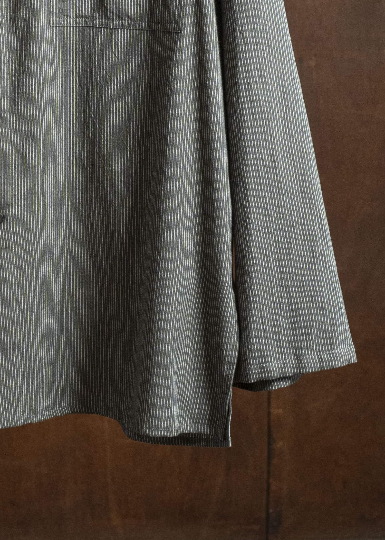 Jurgen Lehl Pakistani Cotton Shirt J0553FBM184 #18: Black Pinstripe