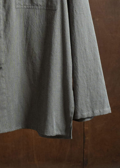 Jurgen Lehl Pakistani Cotton Shirt J0553FBM184 #18: Black Pinstripe