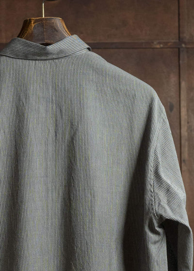 Jurgen Lehl Pakistani Cotton Shirt J0553FBM184 #18: Black Pinstripe