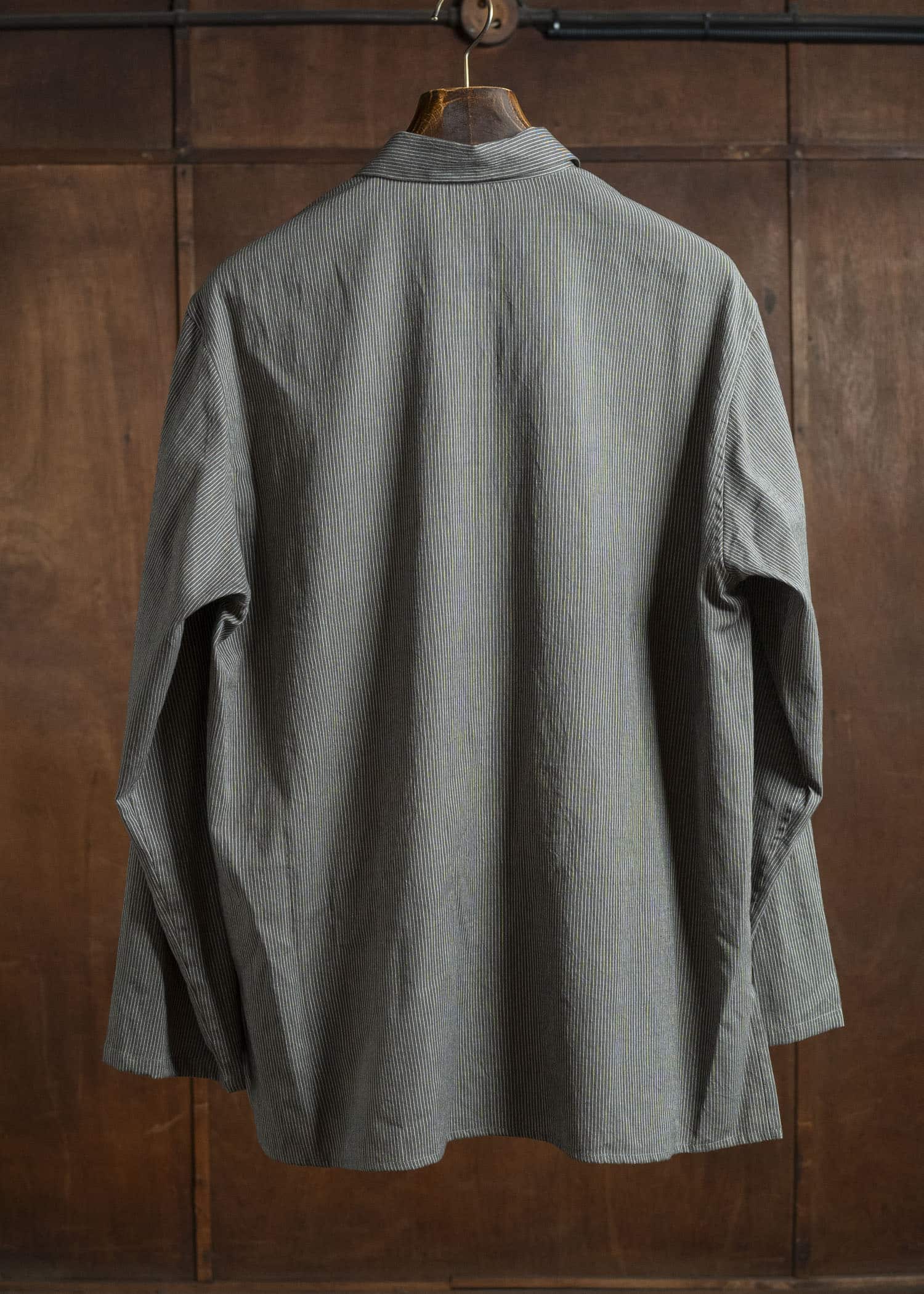 Jurgen Lehl Pakistani Cotton Shirt J0553FBM184 #18: Black Pinstripe