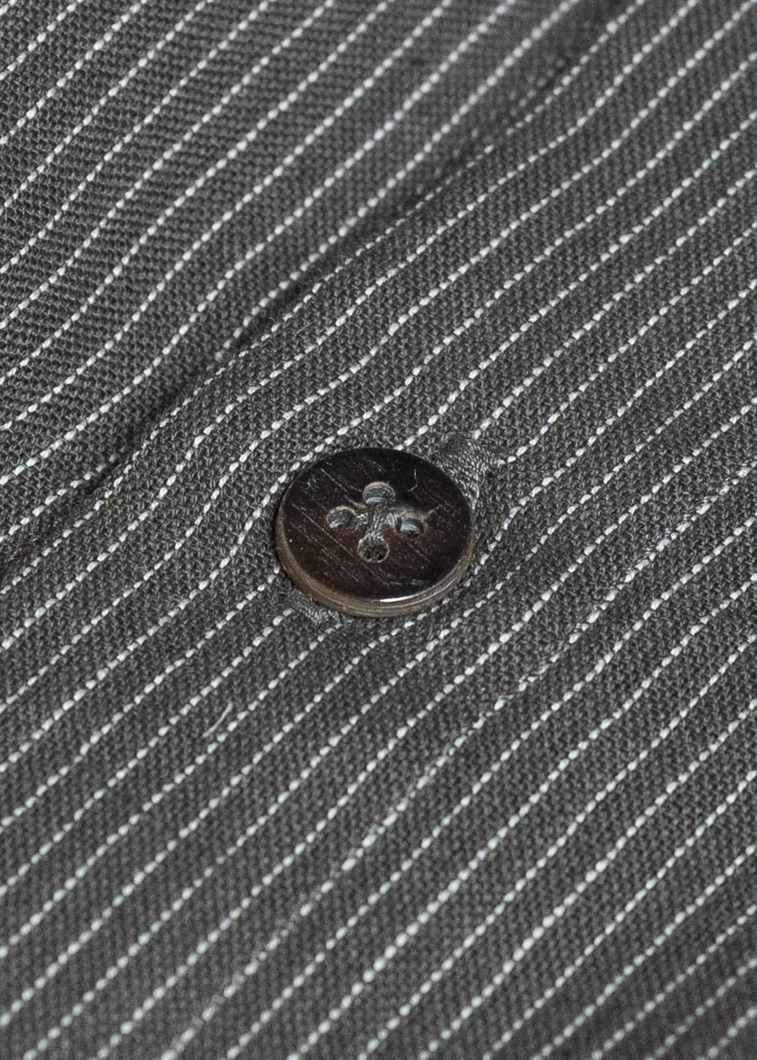 Jurgen Lehl Pakistani Cotton Shirt J0553FBM184 #18: Black Pinstripe