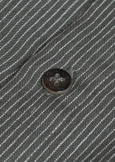 Jurgen Lehl Pakistani Cotton Shirt J0553FBM184 #18: Black Pinstripe