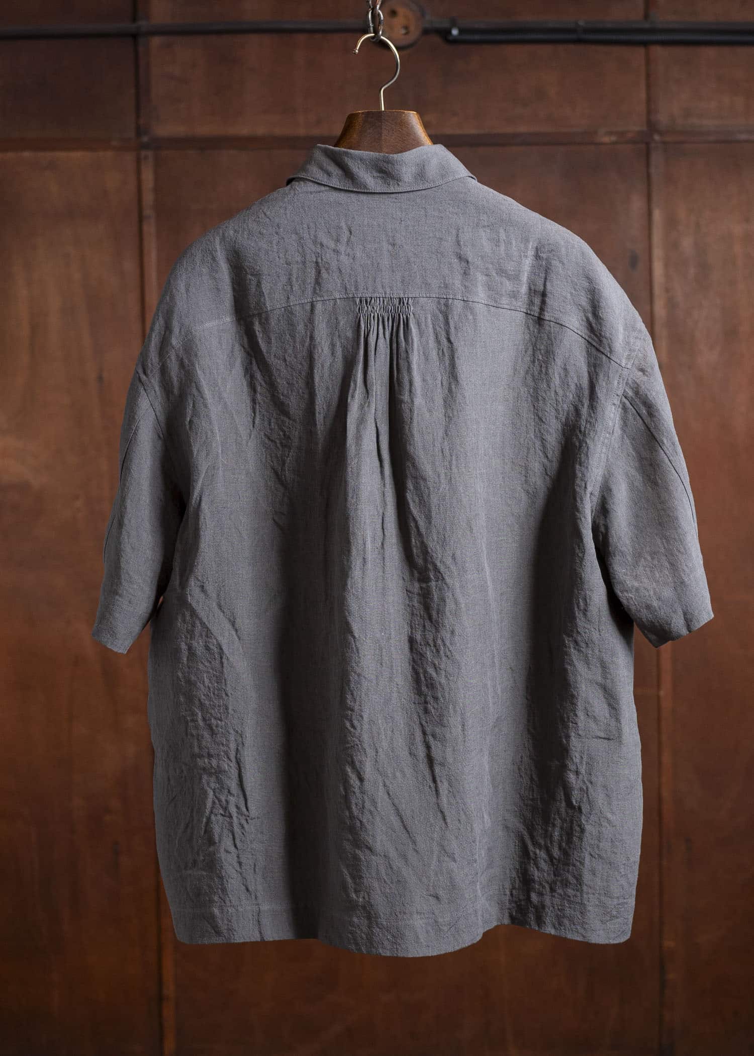 ZIGGY CHEN 0M2510742 Double Pocket Short Sleeve Shirt CHARCOAL BLUE