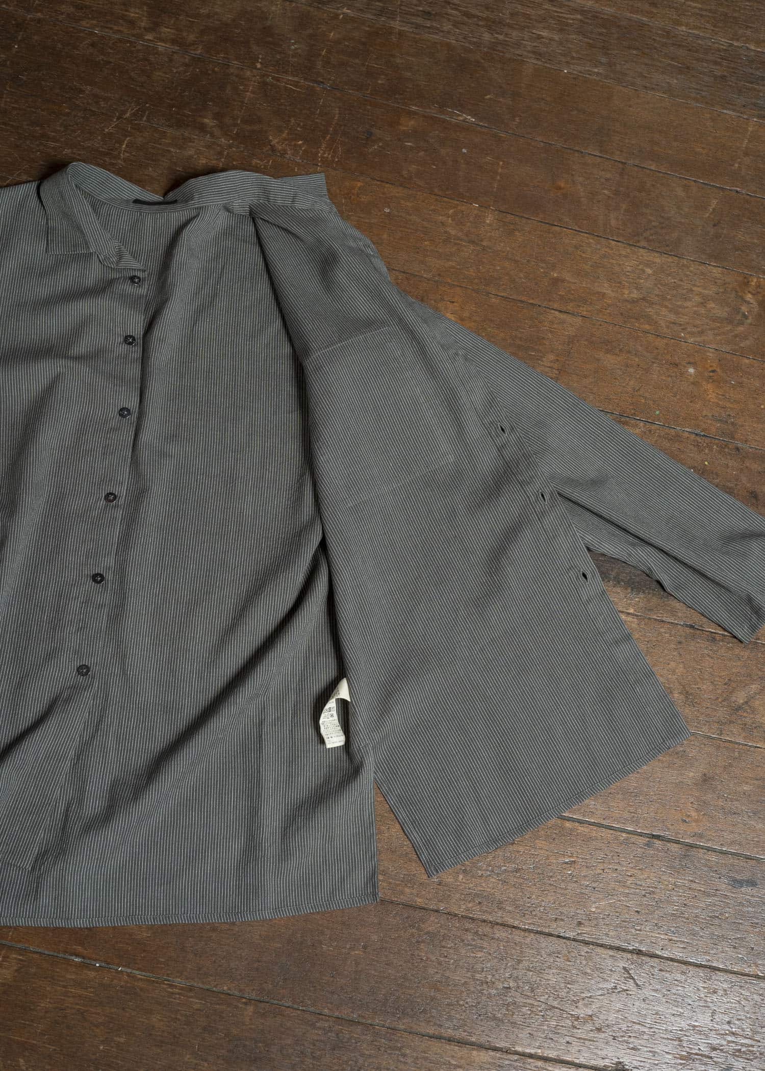 Jurgen Lehl Pakistani Cotton Shirt J0553FBM184 #18: Black Pinstripe