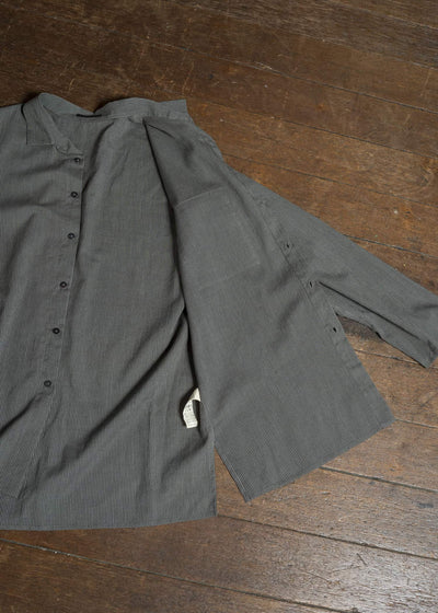 Jurgen Lehl Pakistani Cotton Shirt J0553FBM184 #18: Black Pinstripe