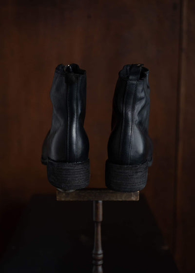 GUIDI PL1 / ORTHOPAEDIC MID FRONT ZIP / BLACK