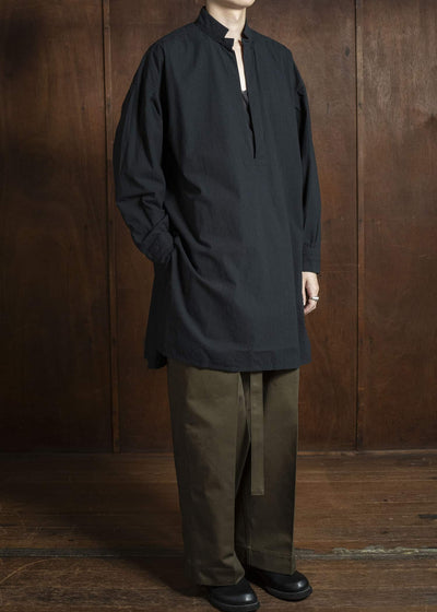 KLASICA SH-045 Neo stand collar pull over BLACK