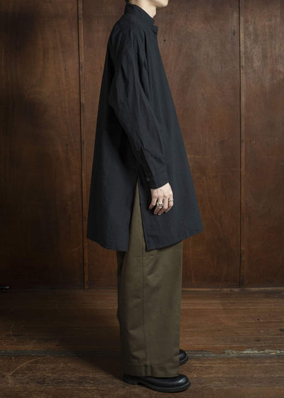 KLASICA SH-045 Neo stand collar pull over BLACK