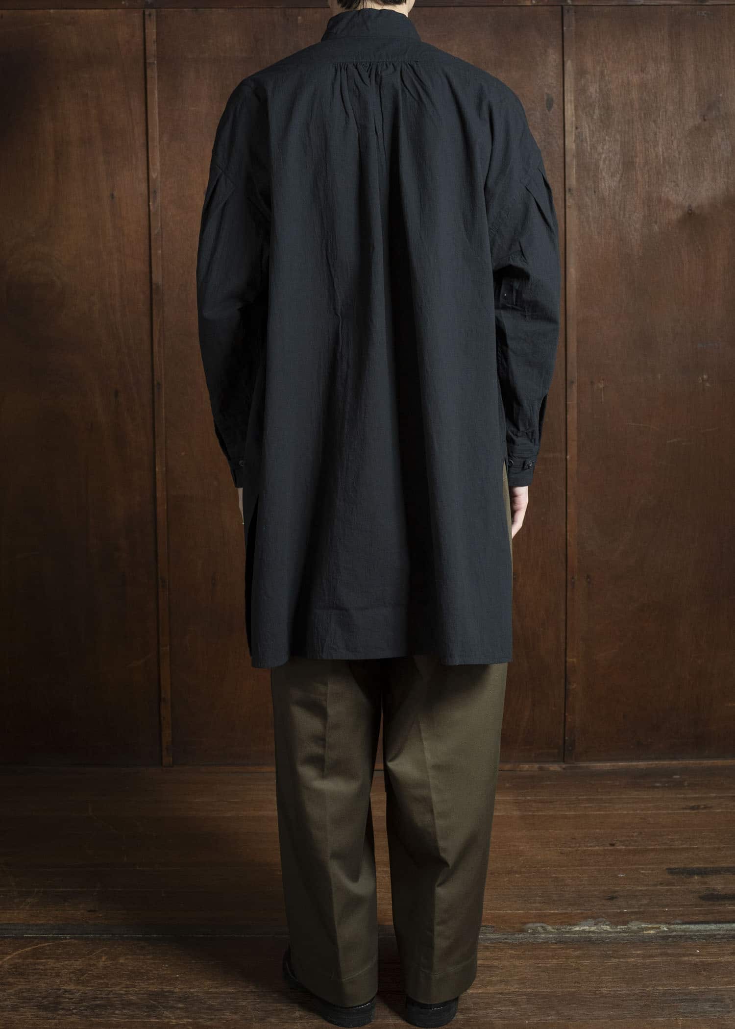 KLASICA SH-045 Neo stand collar pull over BLACK