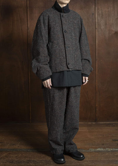 KLASICA 25F-TNK-A03 'TANKERS''-mt ''Volume sleeve tankers Blouson'' MIX BROWN