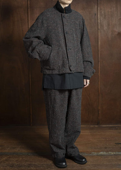 KLASICA 25F-TNK-A03 'TANKERS''-mt ''Volume sleeve tankers Blouson'' MIX BROWN