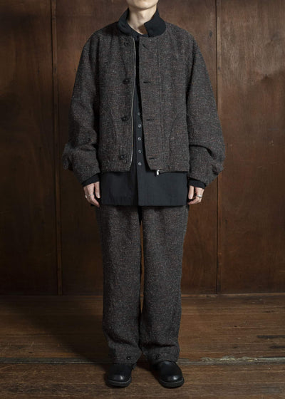 KLASICA 25F-TNK-A03 'TANKERS''-mt ''Volume sleeve tankers Blouson'' MIX BROWN