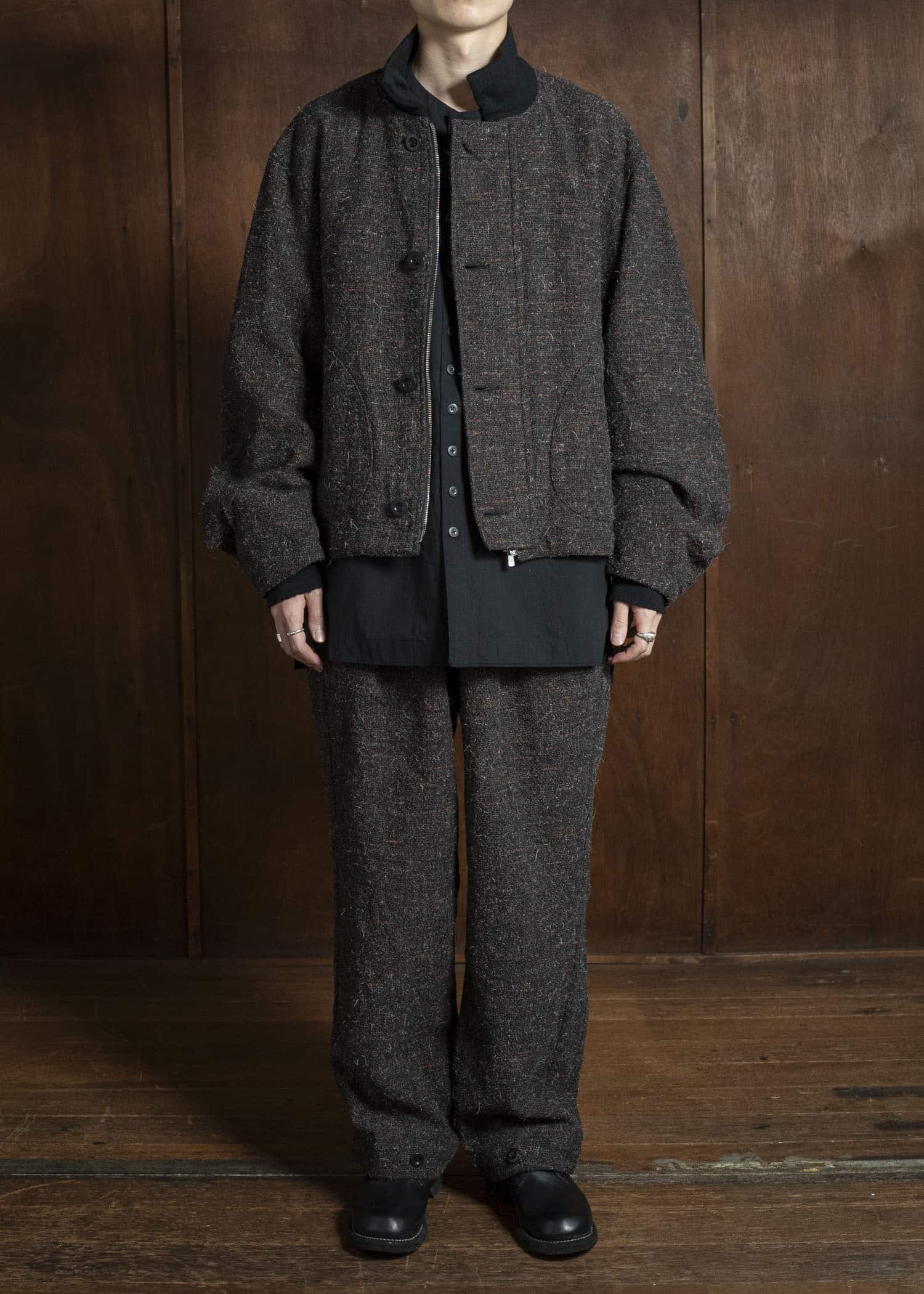 KLASICA 25F-TNK-A03 'TANKERS''-mt ''Volume sleeve tankers Blouson'' MIX BROWN