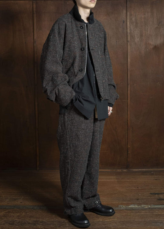 KLASICA 25F-TNK-A03 'TANKERS''-mt ''Volume sleeve tankers Blouson'' MIX BROWN