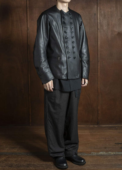 KLASICA 25F-JKT-L31 'VESSEL''-leather ''Old Dutch Fisherman JKT'' BLACK