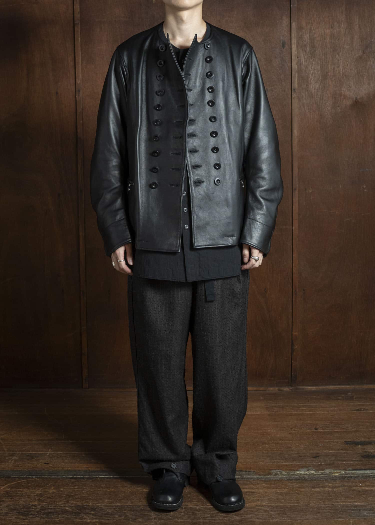 KLASICA 25F-JKT-L31 'VESSEL''-leather ''Old Dutch Fisherman JKT'' BLACK