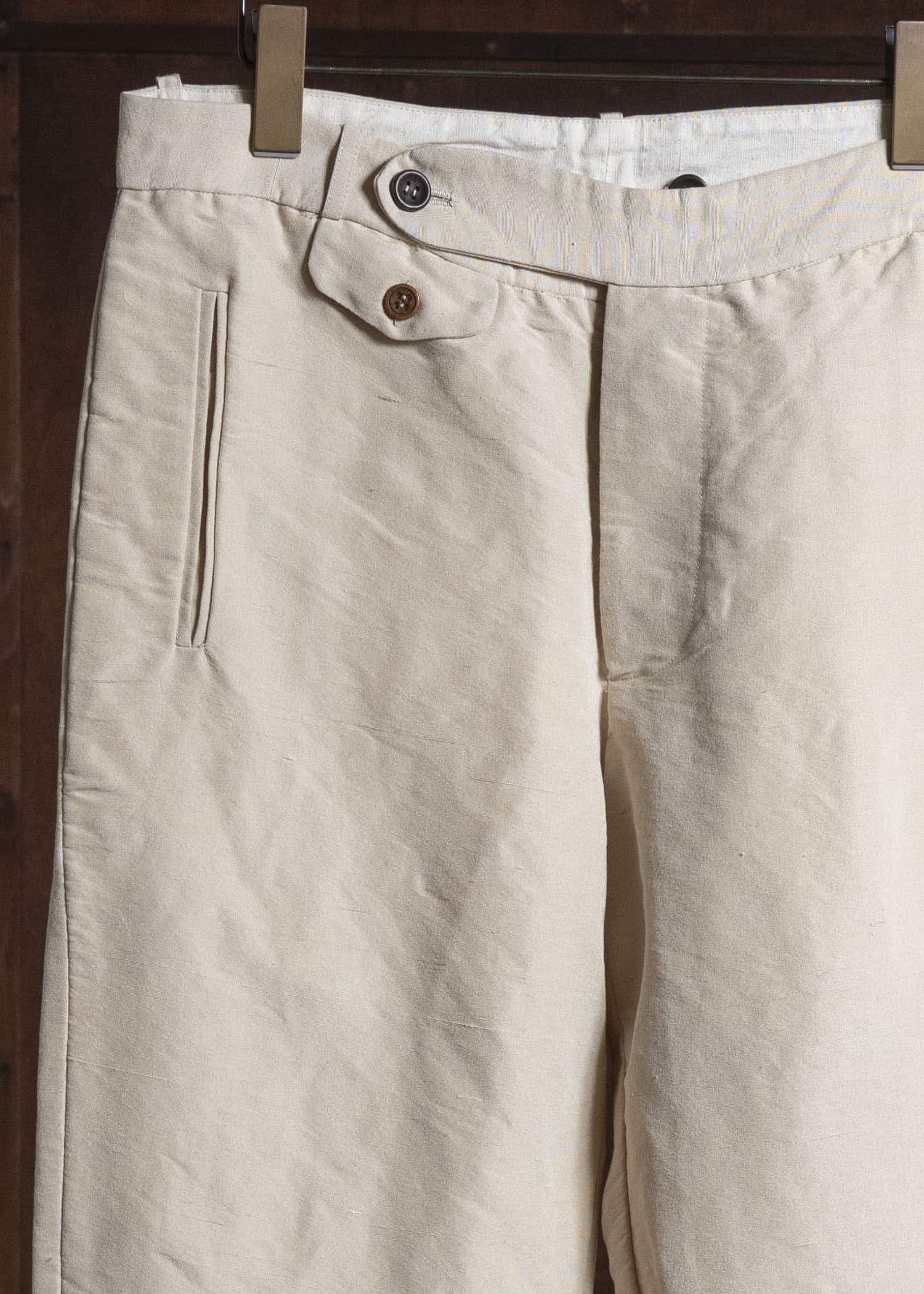 J.M.Ribot Antique Silk Cropped Trousers