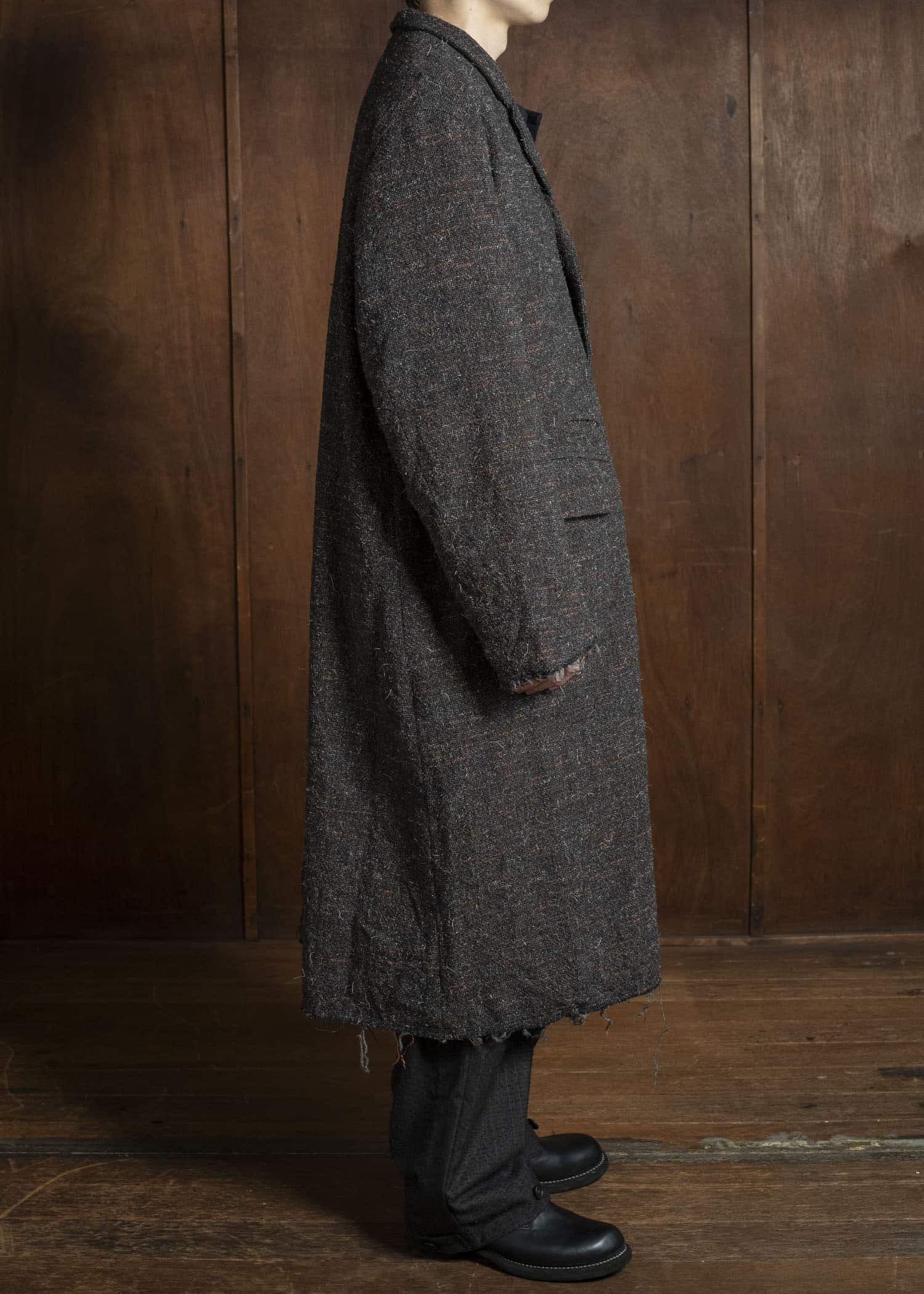 KLASICA 25F-LCT-A02 "1983"-mt "Cut off Classic Straight Coat" MIX BROWN