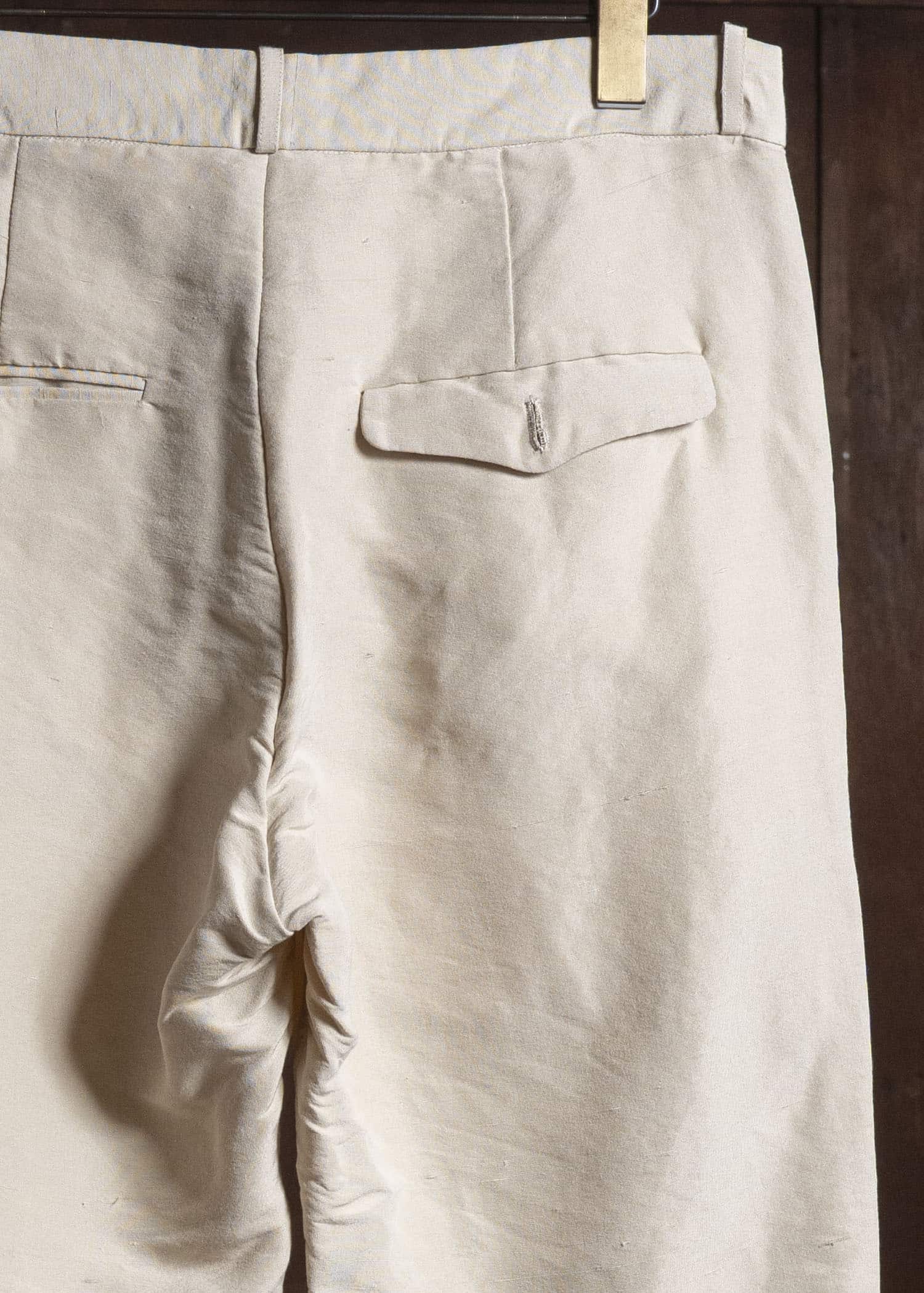 J.M.Ribot Antique Silk Cropped Trousers