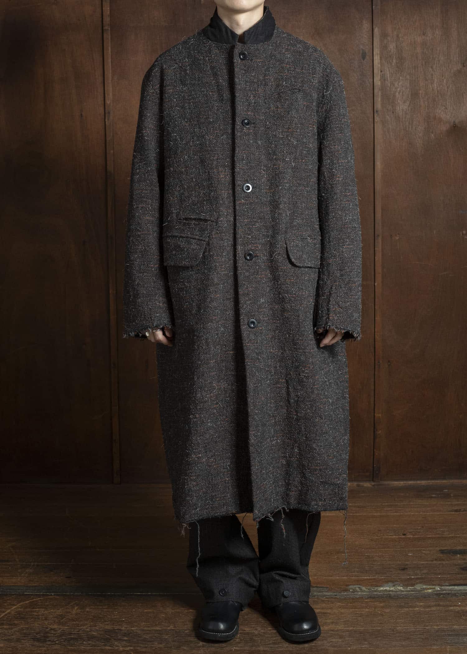 KLASICA 25F-LCT-A02 "1983"-mt "Cut off Classic Straight Coat" MIX BROWN