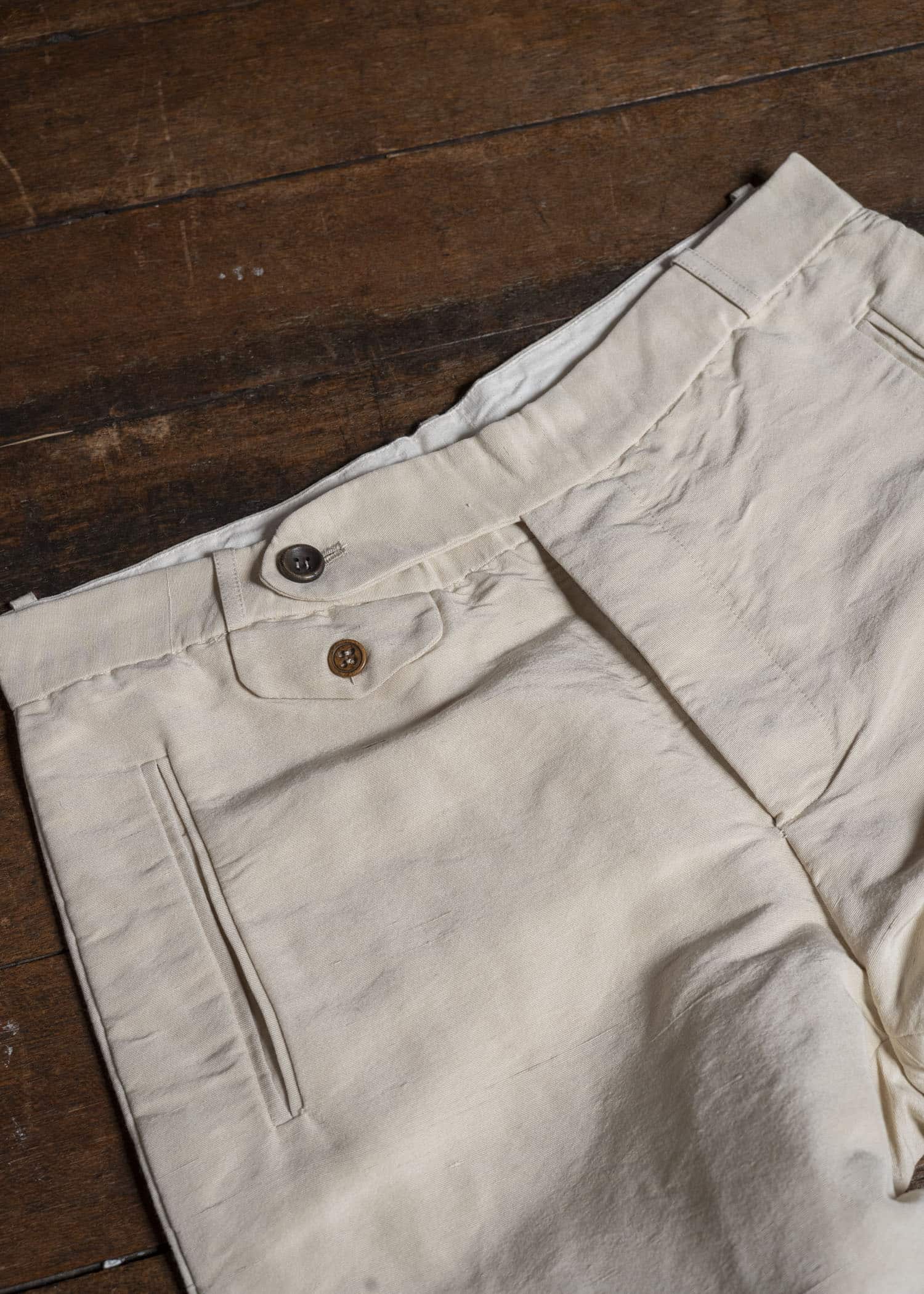 J.M.Ribot Antique Silk Cropped Trousers