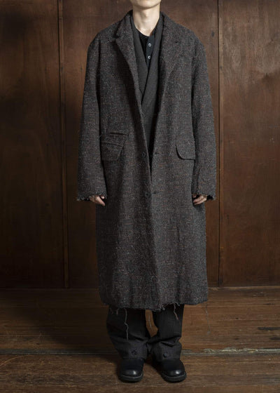 KLASICA 25F-LCT-A02 ""1983""-mt ""Cut off Classic Straight Coat"" MIX BROWN