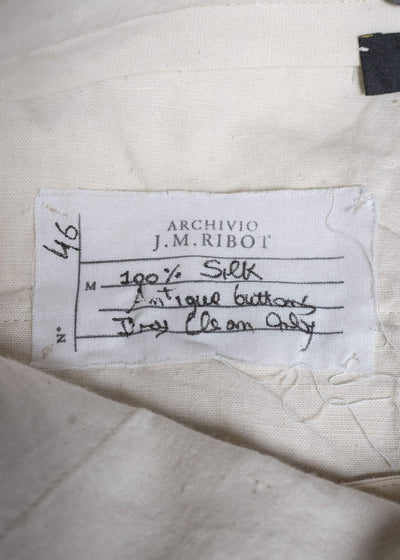 J.M.Ribot Antique Silk Cropped Trousers