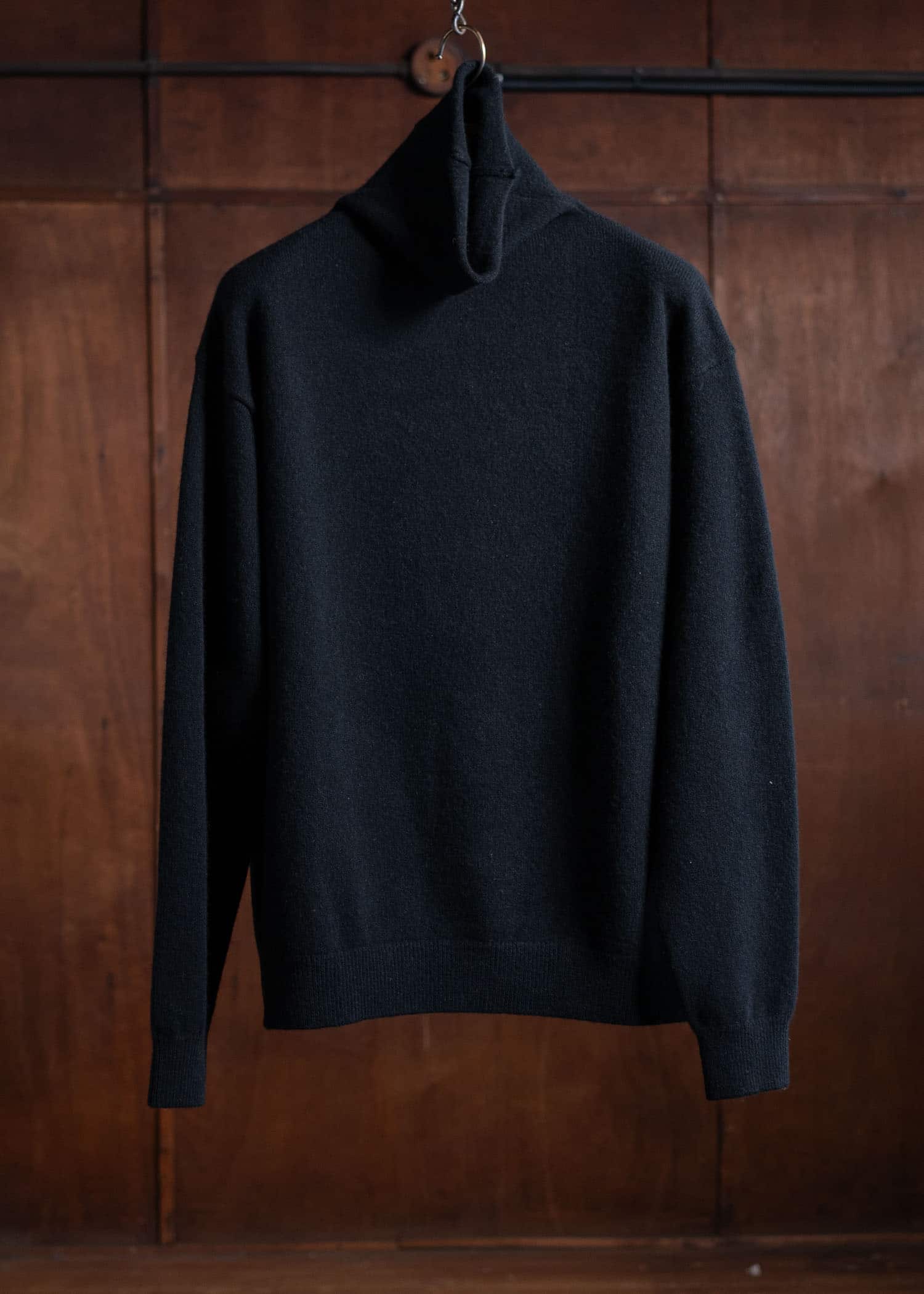 YOKO SAKAMOTO High Neck Knit Black YS-24AW-99-Black