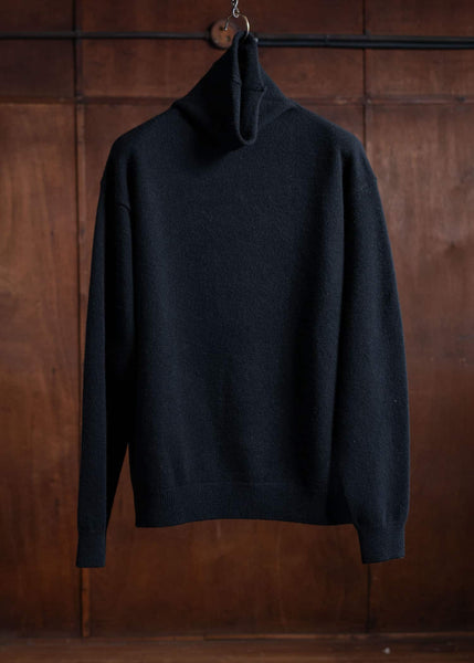 YOKO SAKAMOTO High Neck Knit Black YS-24AW-99-Black