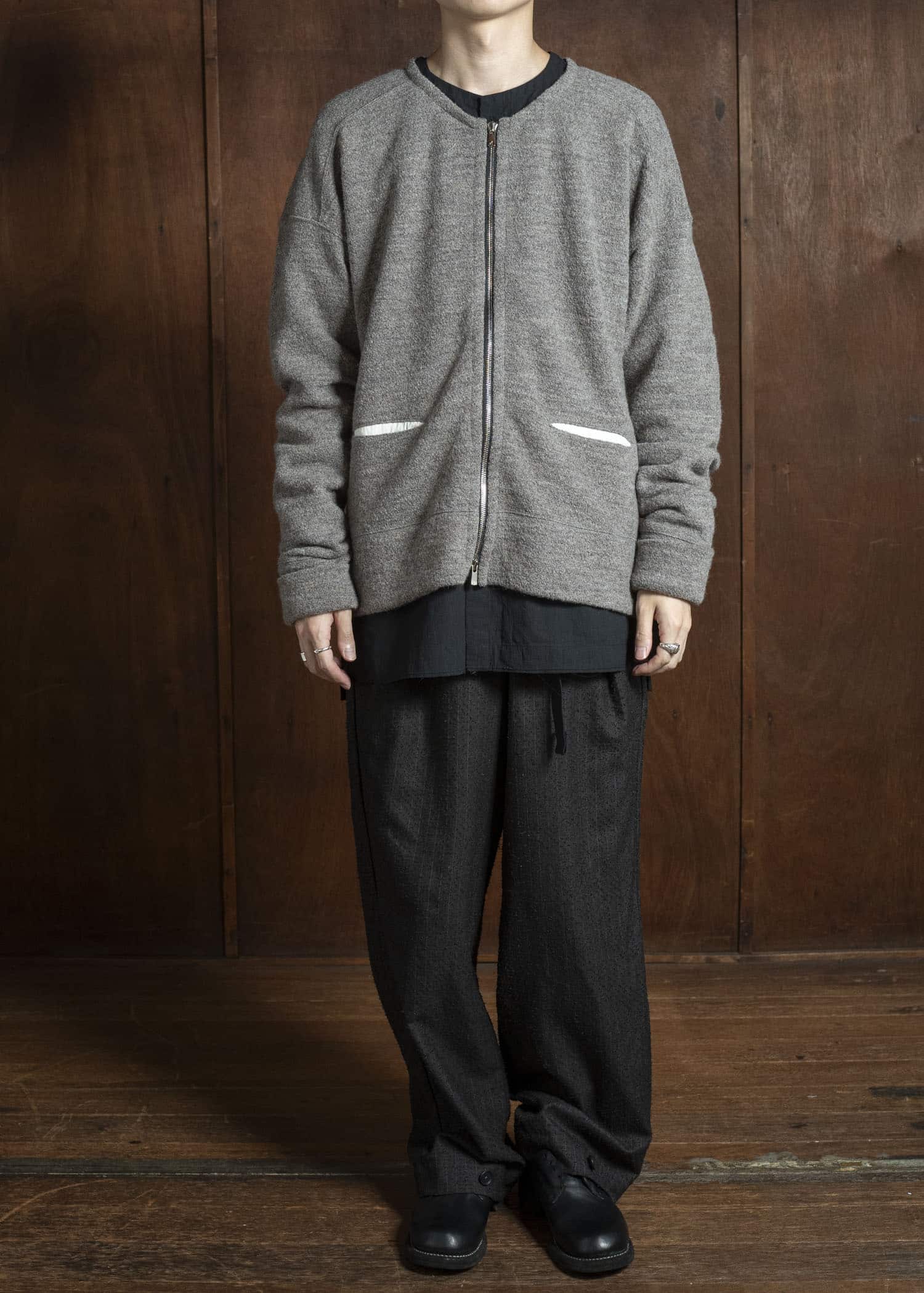 KLASICA 25F-ZCD-H44 DRIVE -sw Anatomical Cut Zip Cardigan Sand