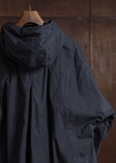 amachi. Fabric Forming Field Coat AY18C-2097 Charcoal Black