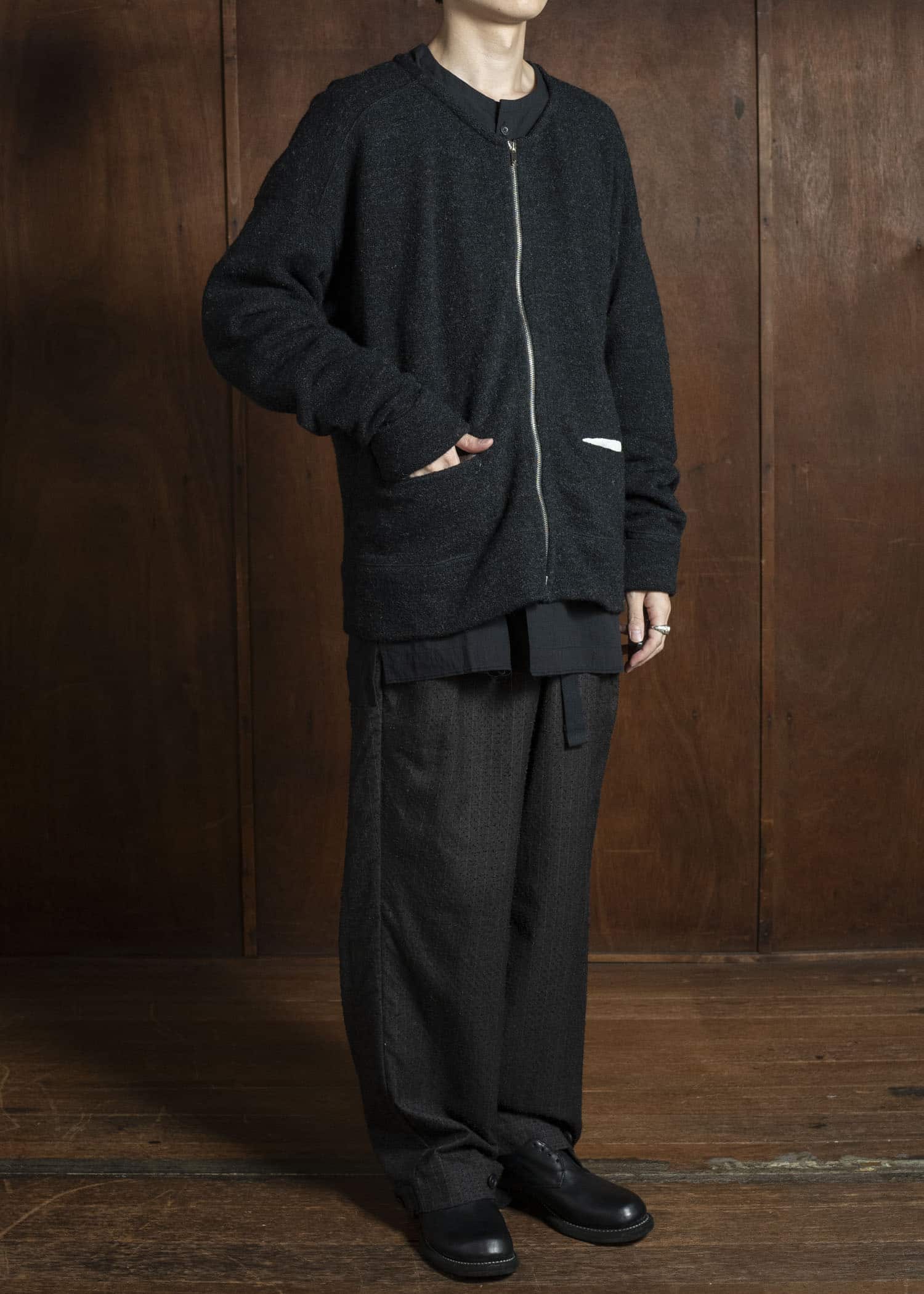 KLASICA 25F-ZCD-H44 DRIVE -sw Anatomical Cut Zip Cardigan Carbon