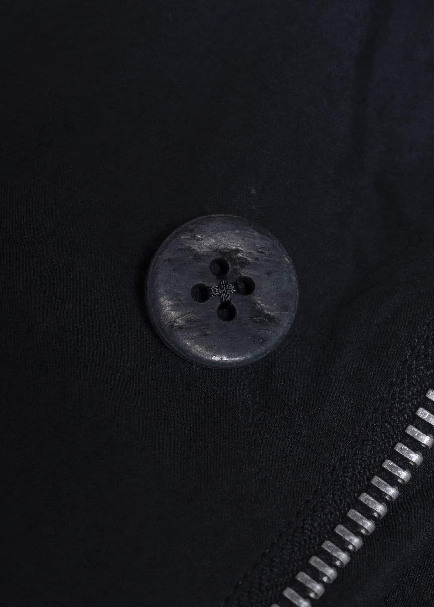 amachi. Fabric Forming Field Coat AY18C-2097 Charcoal Black