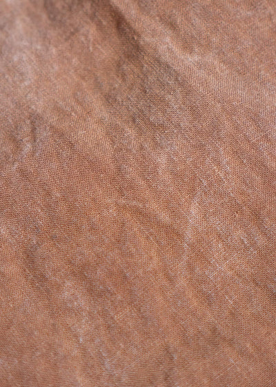 YOHJI YAMAMOTO POUR HOMME Linen Shirt, persimmon tannin post-dyed