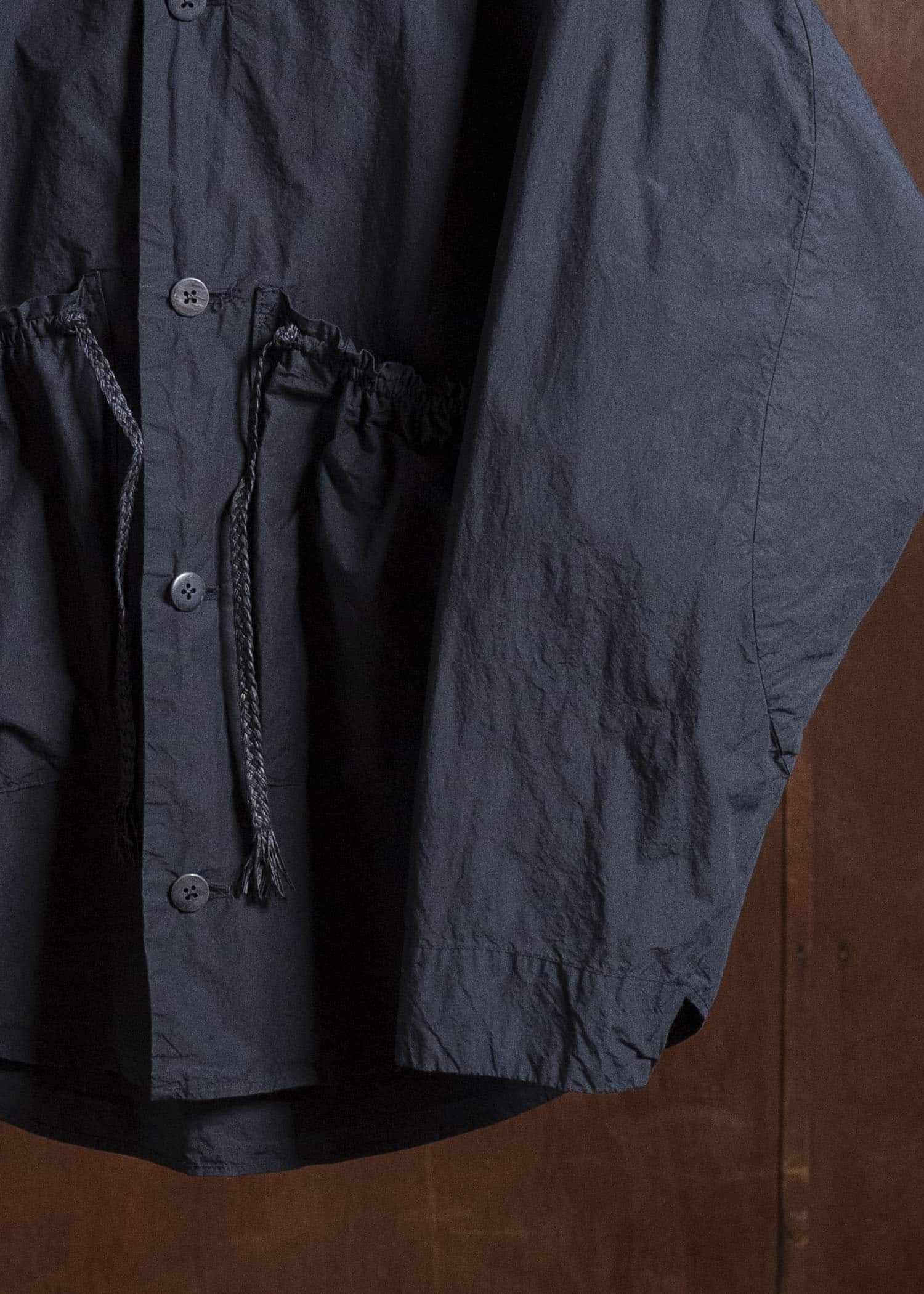 amachi. Fabric Forming Field Jacket AY18J-2098 Charcoal Black