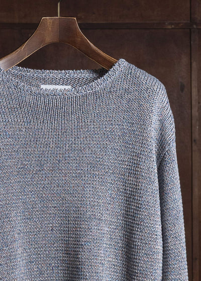 amachi. 9 Color Mixed Knit AY18K-4083 Blue Mix