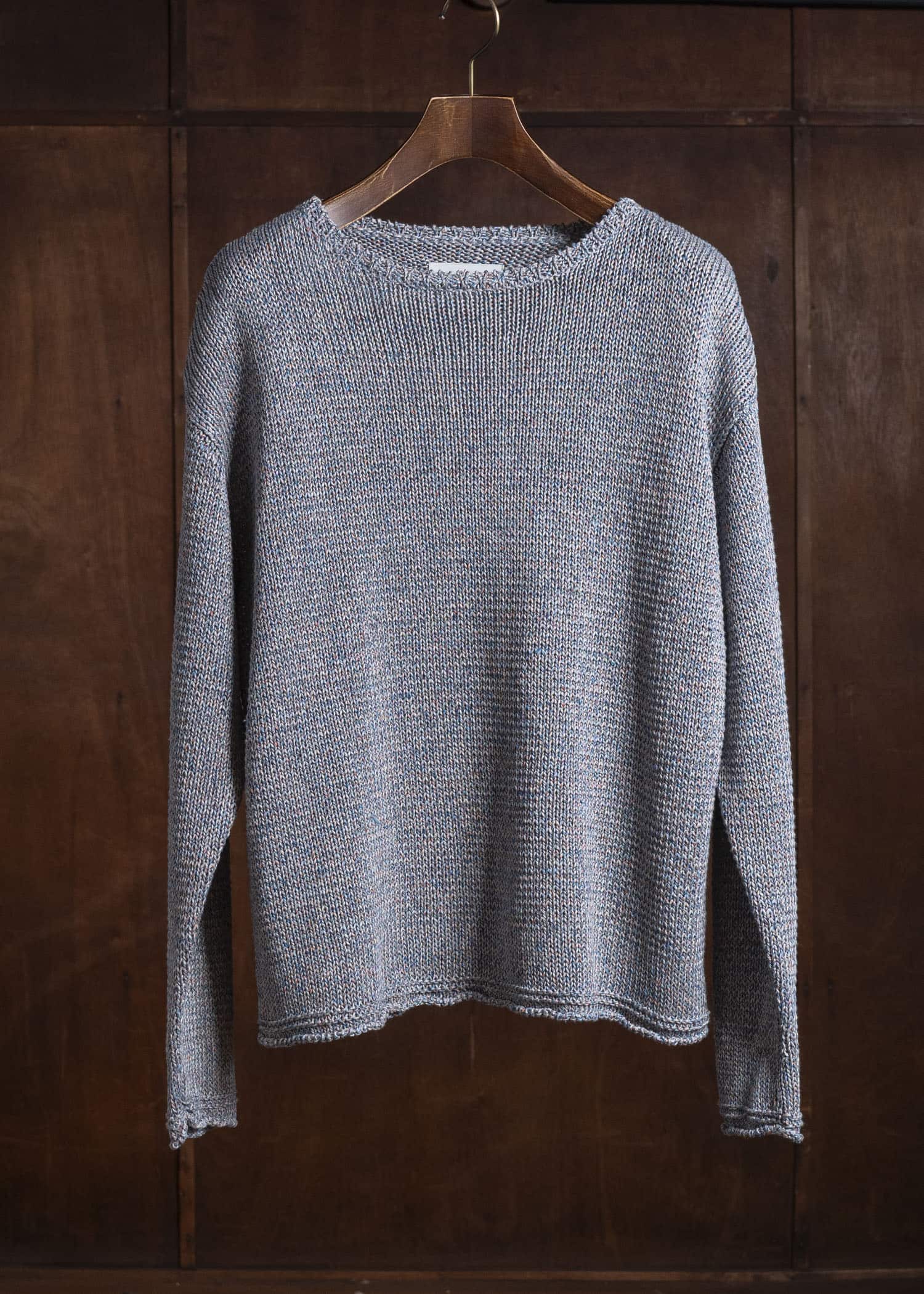 amachi. 9 Color Mixed Knit AY18K-4083 Blue Mix