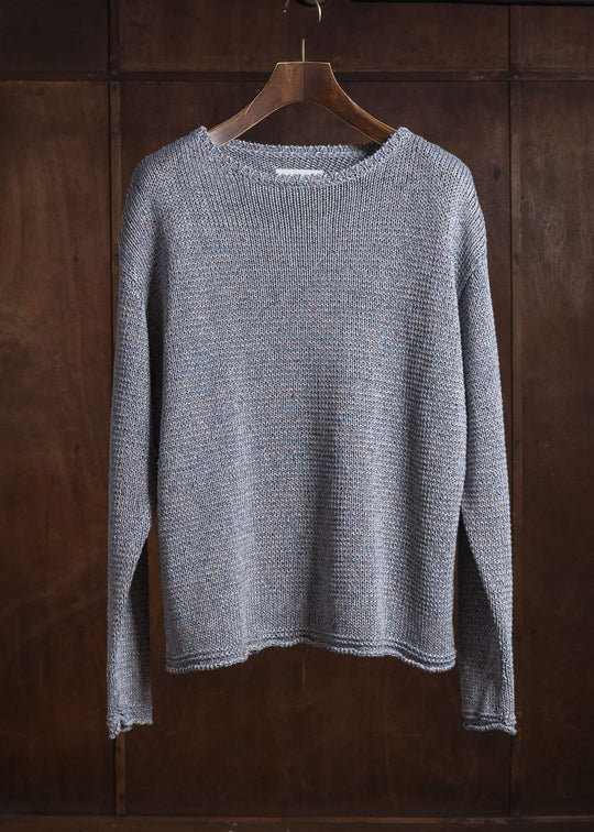 amachi. 9 Color Mixed Knit AY18K-4083 Blue Mix