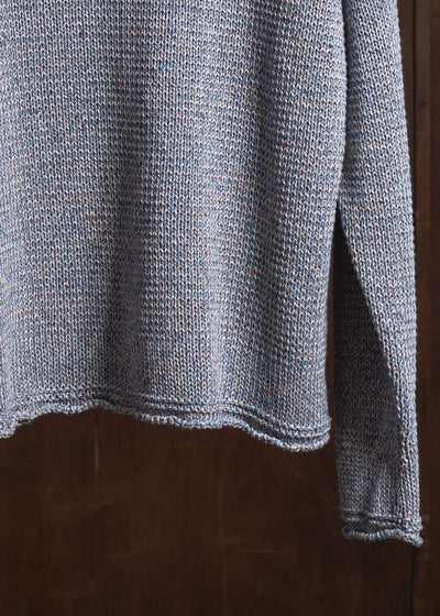 amachi. 9 Color Mixed Knit AY18K-4083 Blue Mix