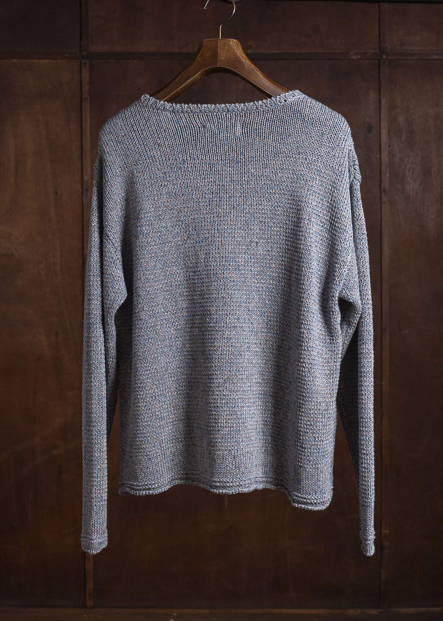 amachi. 9 Color Mixed Knit AY18K-4083 Blue Mix