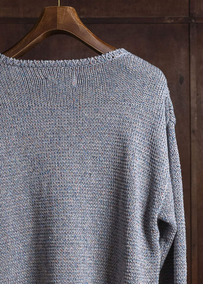 amachi. 9 Color Mixed Knit AY18K-4083 Blue Mix