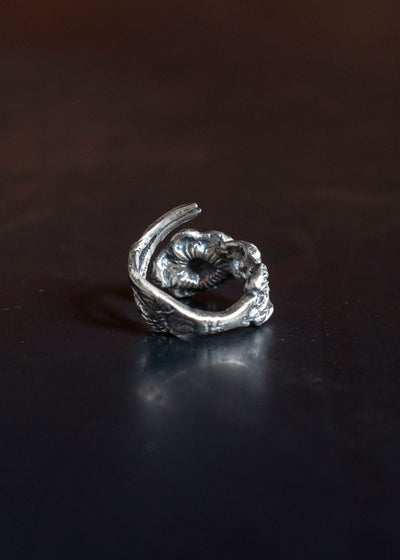 Professor.E FORK RING SILVER 25FW-ACC-FM-10