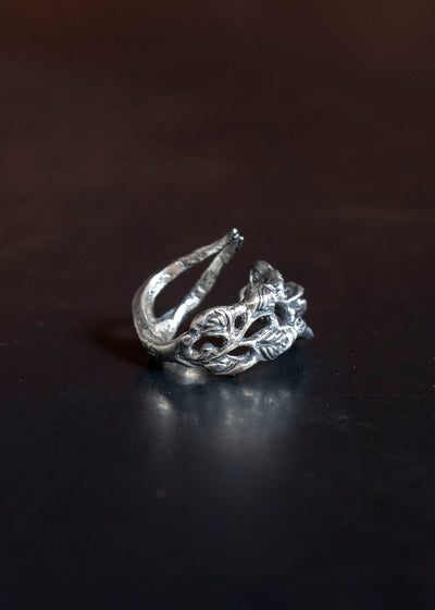 Professor.E FORK RING SILVER 25FW-ACC-FM-10