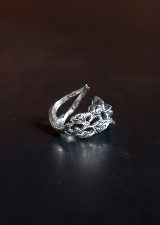 Professor.E FORK RING SILVER 25FW-ACC-FM-10